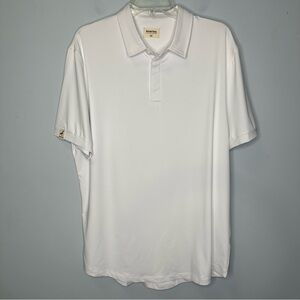 Mantra Performance Catalyst Point Collar Golf White Polo Shirt In Cloud XL NWOT